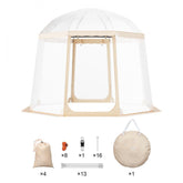 Sports Tent Instant Pop Up Shelter Weather Proof Clear Tent for 4 to 8 People